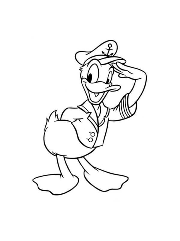 Kaptein Donald Duck fargelegging