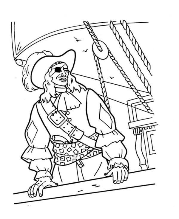 Kul Pirat fargeleggingsside