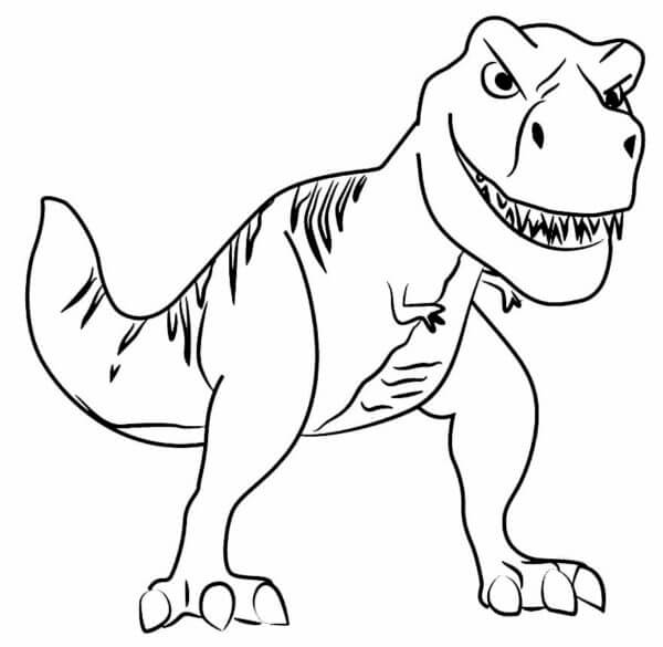 Lett T-Rex fargeleggingsside