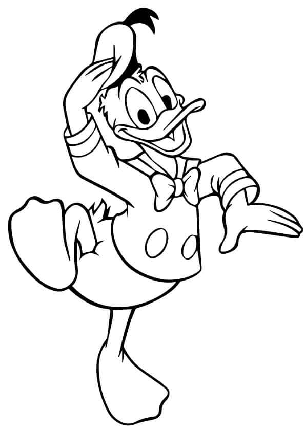 Morsom Donald Duck fargeleggingsside