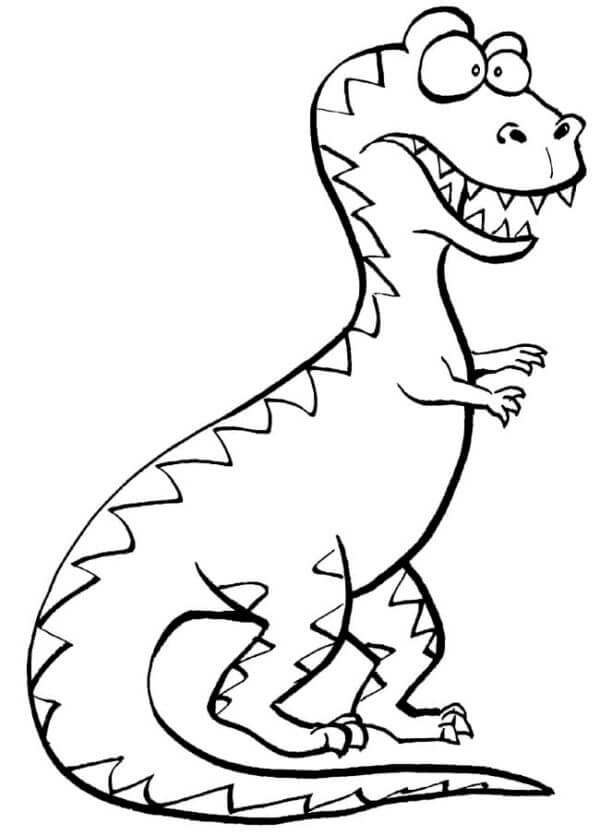 Morsom T-Rex fargeleggingsside