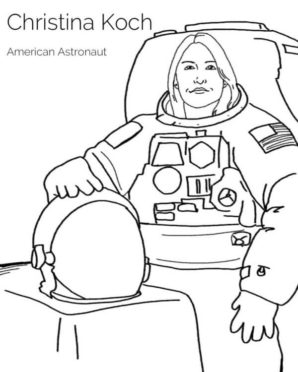 NASA-Astronaut Christina Cook fargeleggingsside