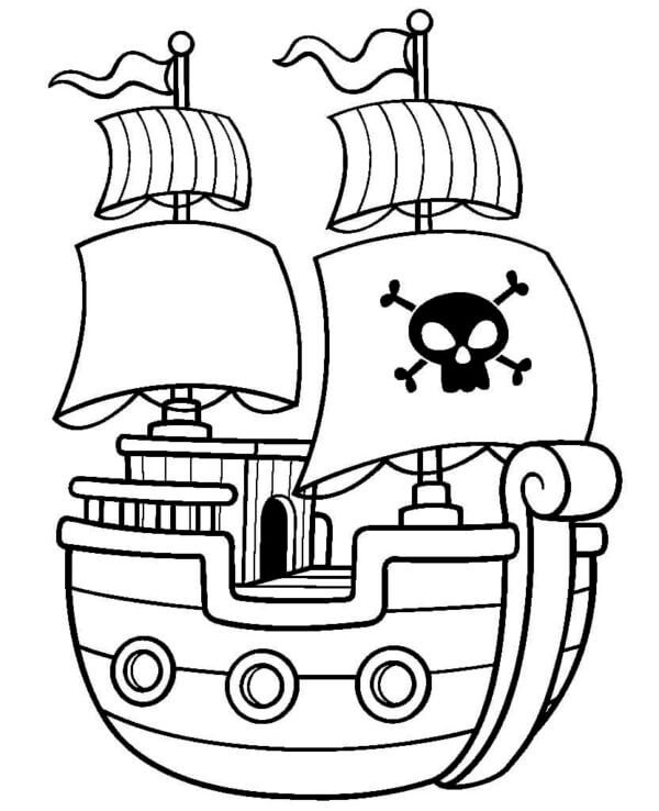 Pirat Skip fargelegging