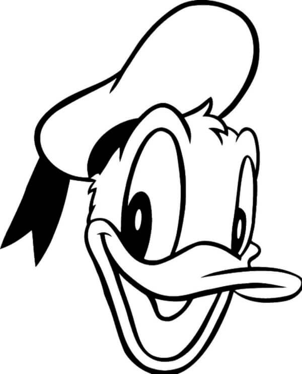 Portrett Av Donald Duck fargeleggingsside