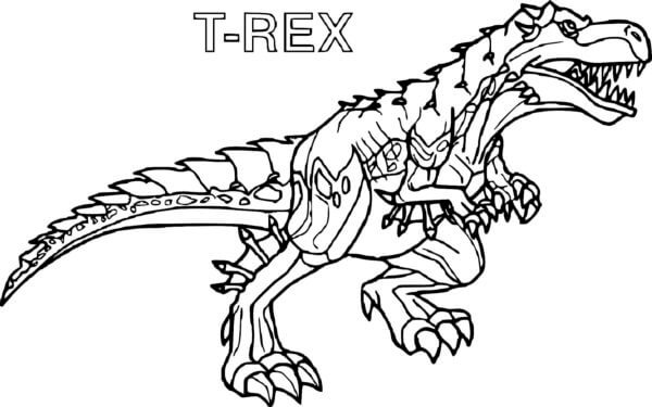 T-Rex Monster fargeleggingsside
