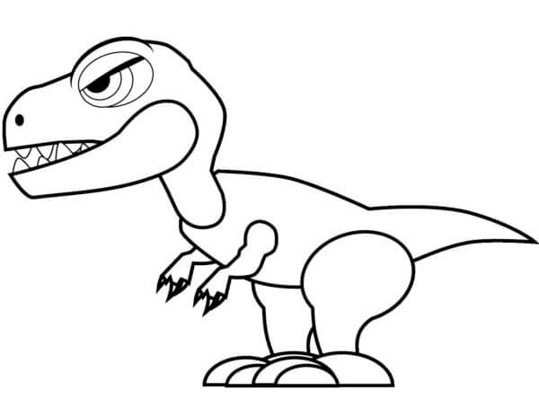 Tyrannosaurus Rex-Figur fargelegging