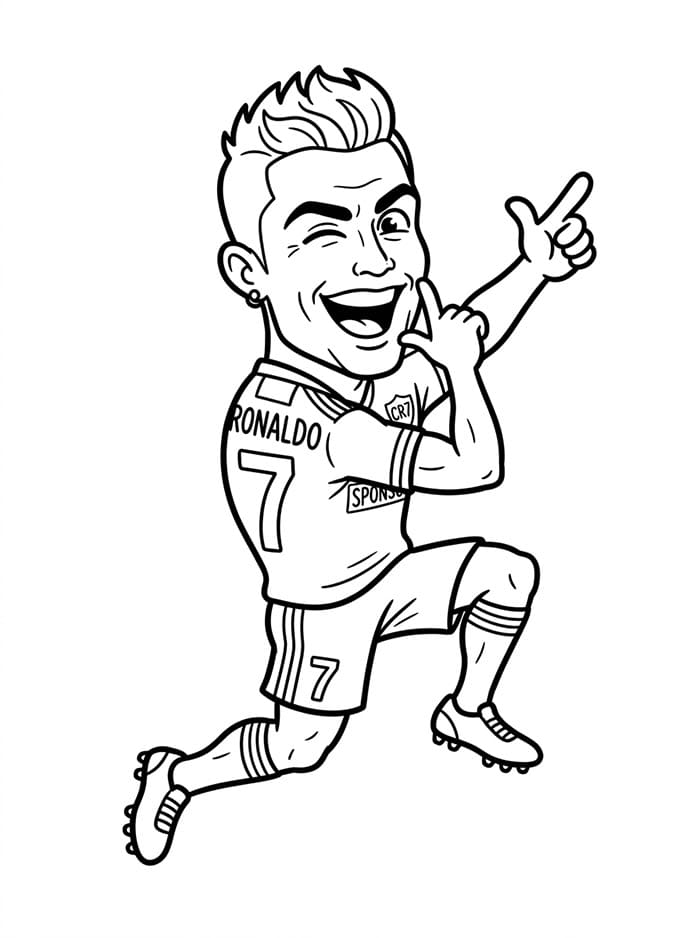 Morsom Cristiano Ronaldo fargelegging