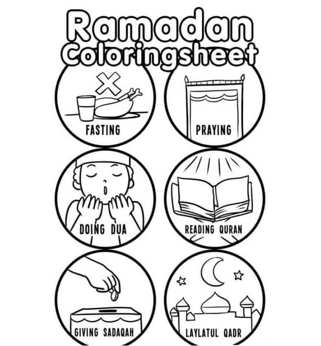 Aktiviteter For Ramadan fargelegging