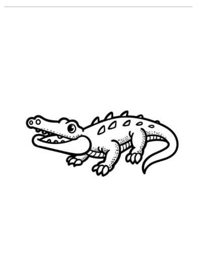 Krokodille Med Skarpe Klør fargeleggingsside