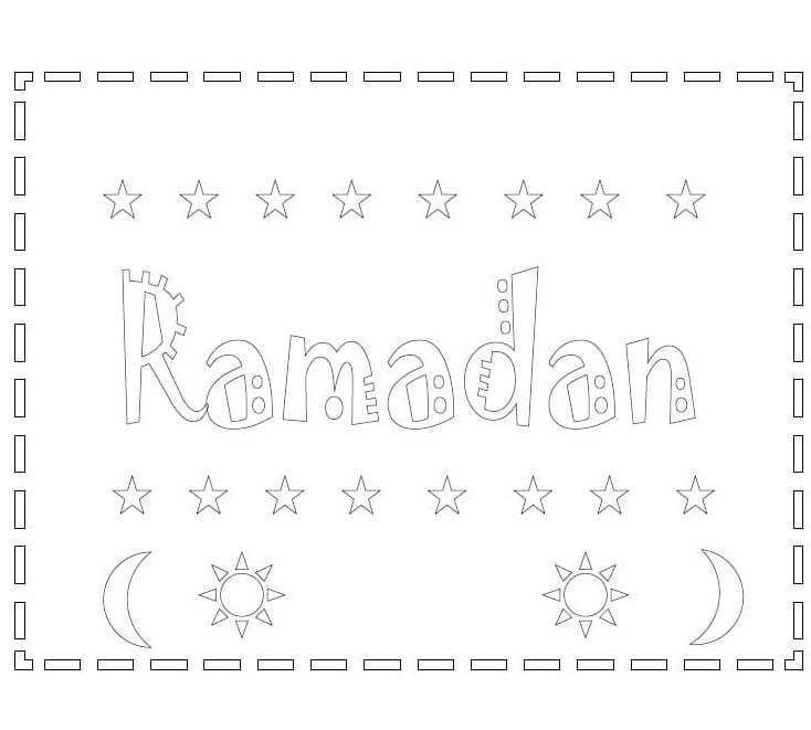 Streng Fastende Ramadan fargelegging