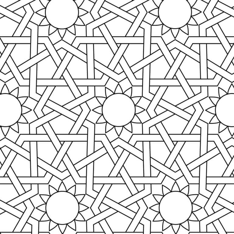 Vakkert Muslimsk Mønster fargelegging