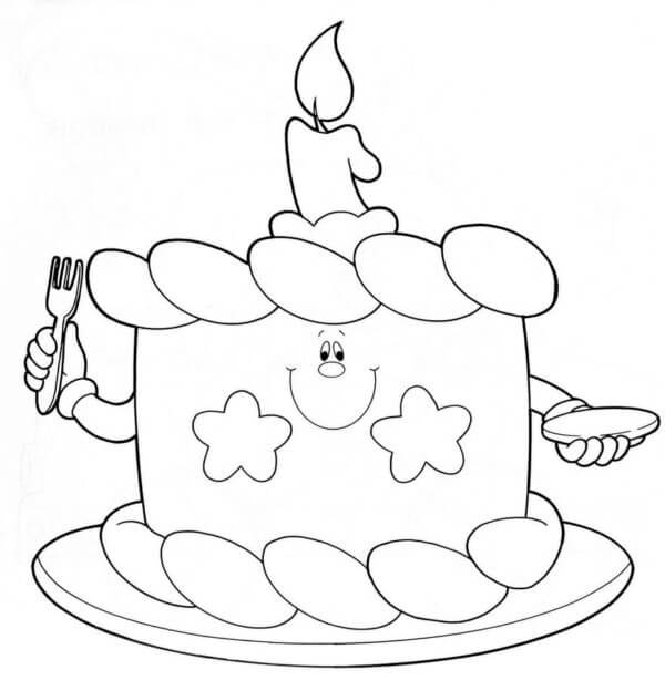 Glad Kake For Barn fargelegging