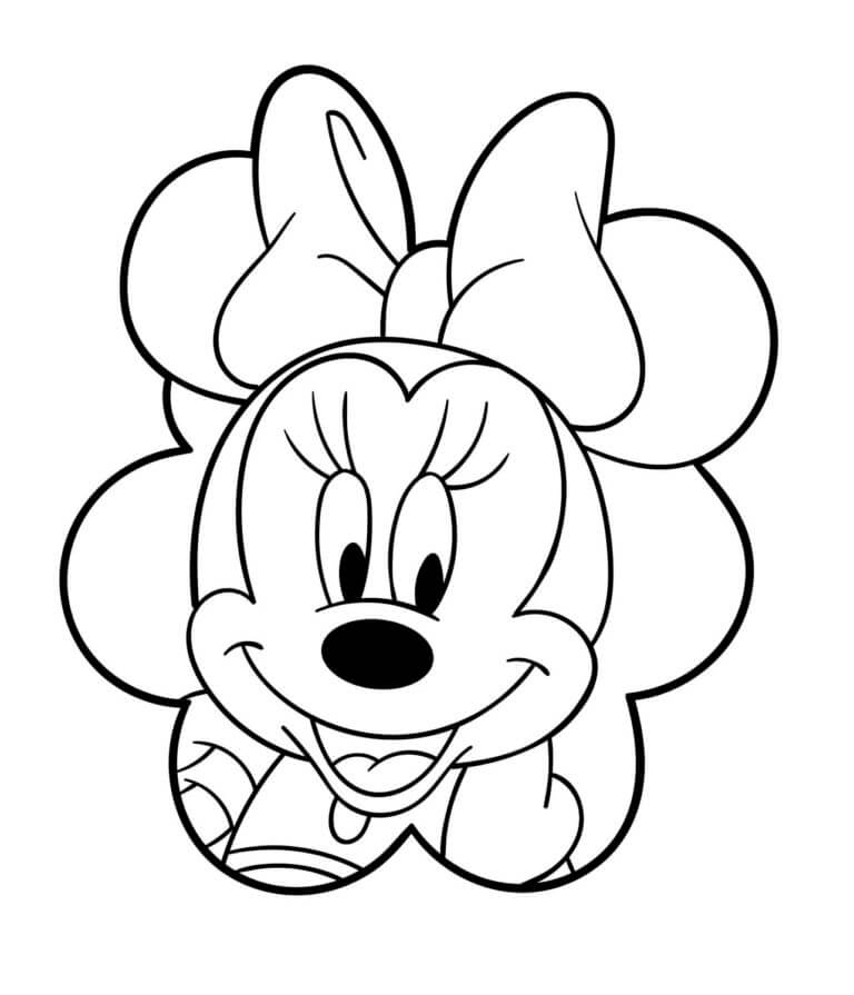 Glad Minnie fargeleggingsside