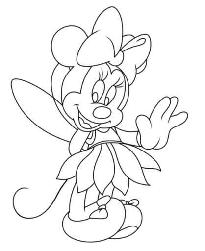 Minnie Mouse Moro fargeleggingsside