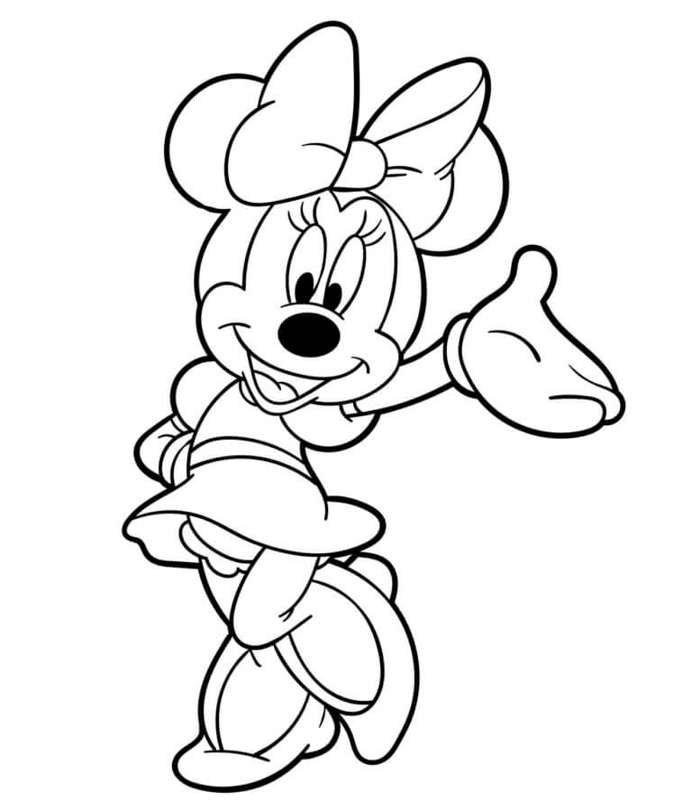 Minnie Mouse-Romantikk fargeleggingsside