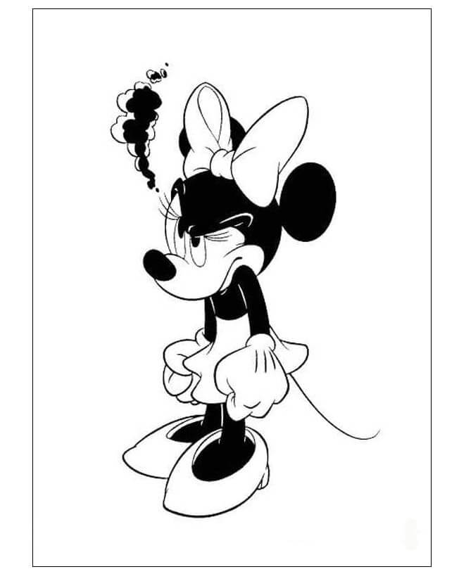 Minnie Mouse Ser Etter Ideer fargelegging