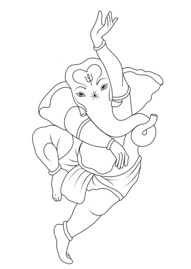 Ganesha Danser fargeleggingsside