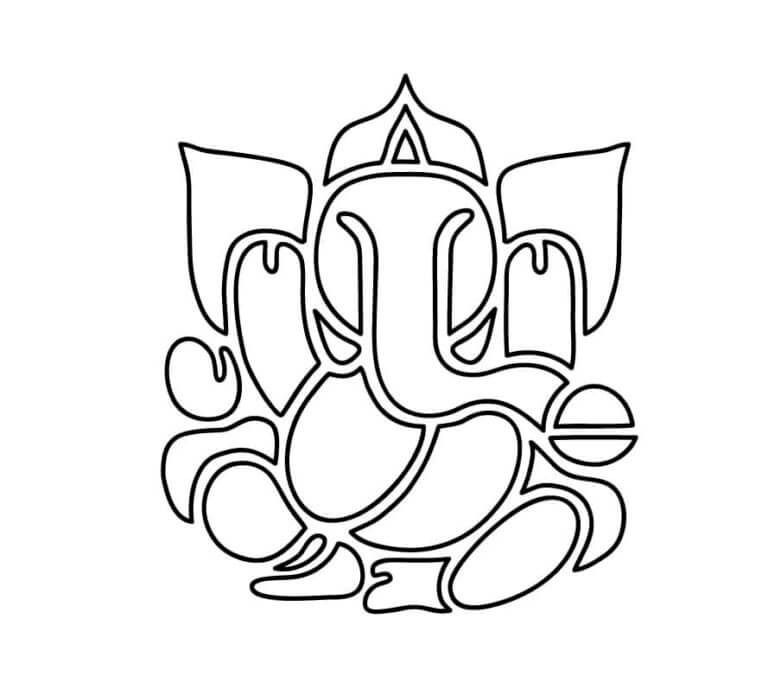 Ganesha Sjablong fargeleggingsside