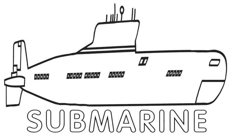 Gratis Ubåtbilder fargelegging