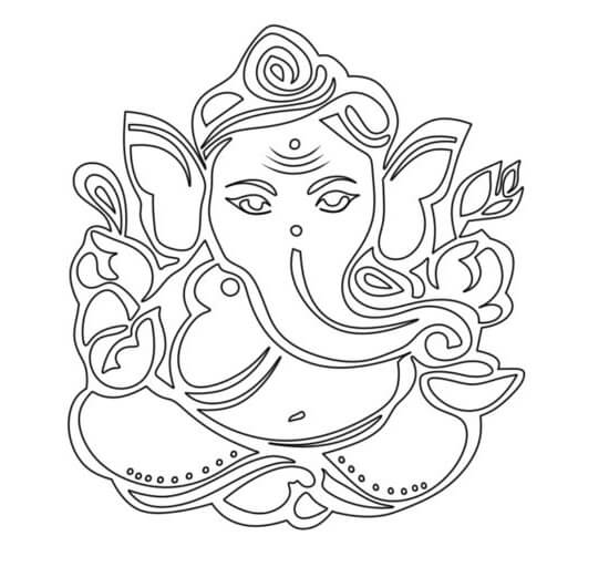 Grunnleggende Ganesha fargelegging