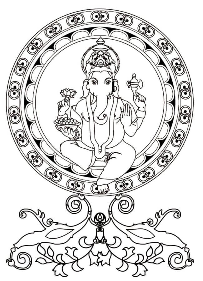 Herre Over Ganas Ganesha fargeleggingsside