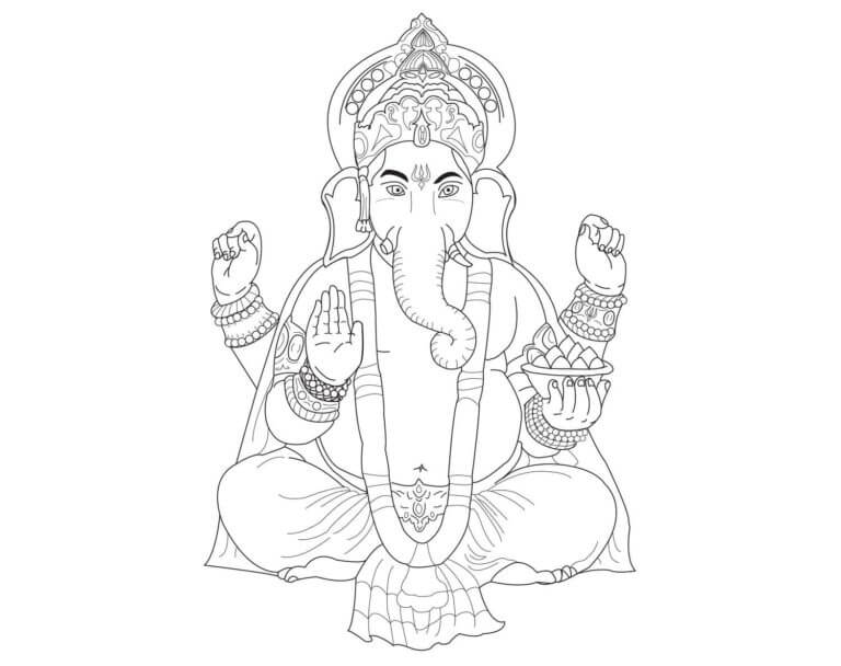Kloke Ganesha fargeleggingsside