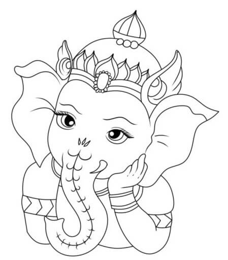 Lord Ganesha fargeleggingsside