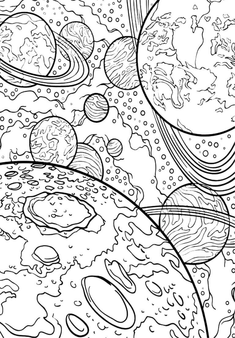 Neptun Planet Tegninger Til Fargelegging Neptune Planet Coloring Page