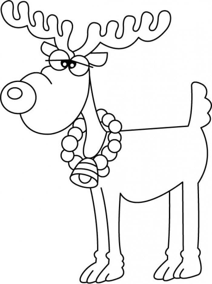 Reinsdyr Rudolph fargelegging