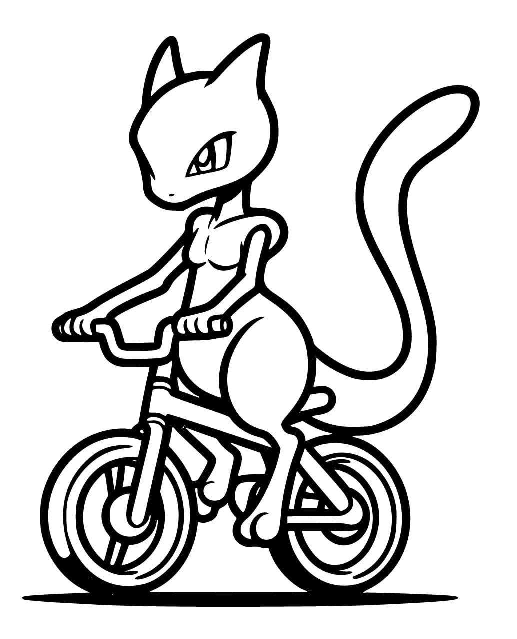 Mewtwo sykler fargelegging