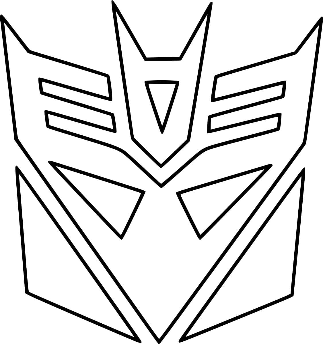 Decepticons Logo fargelegging