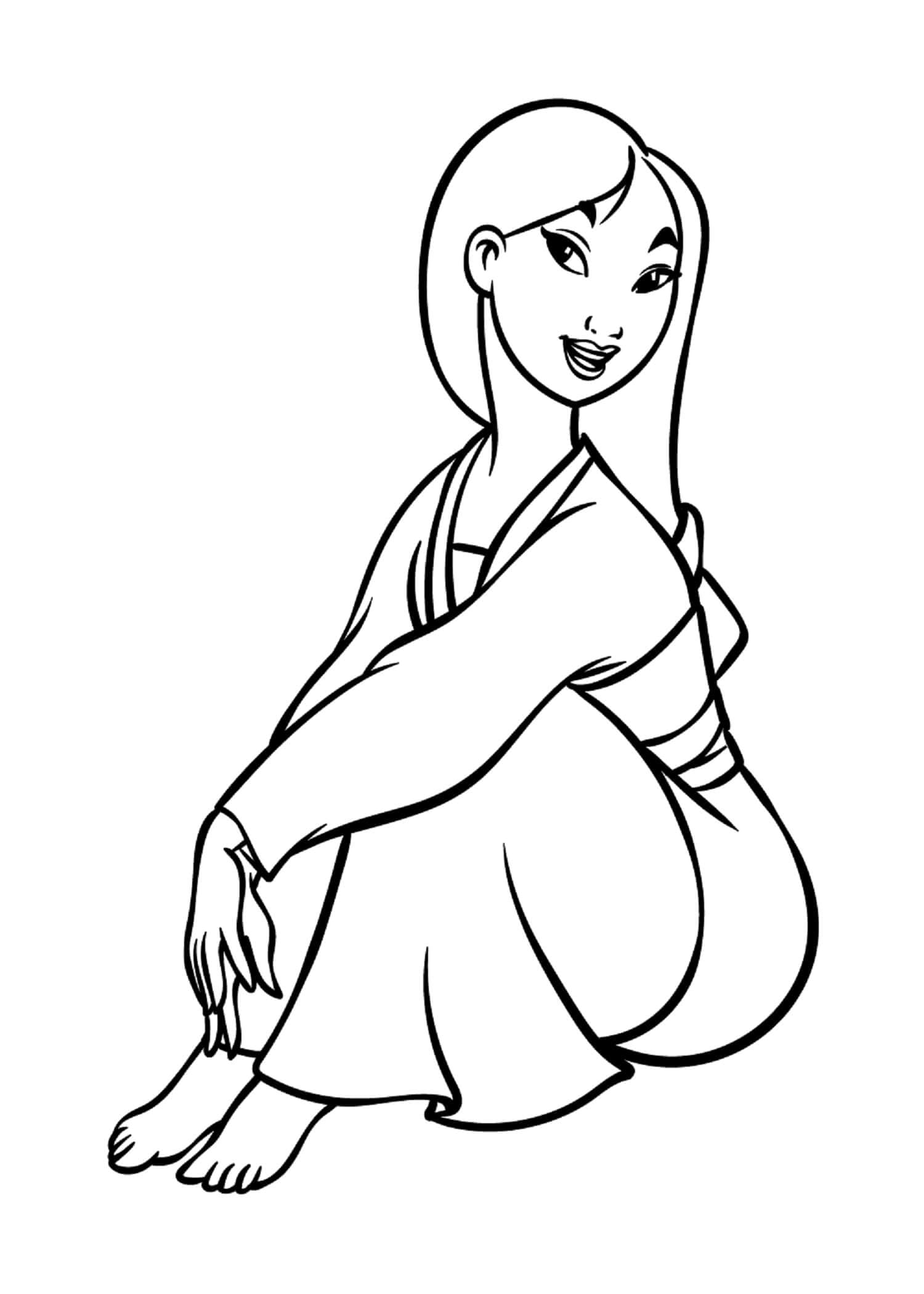 Mulan sitter fargelegging