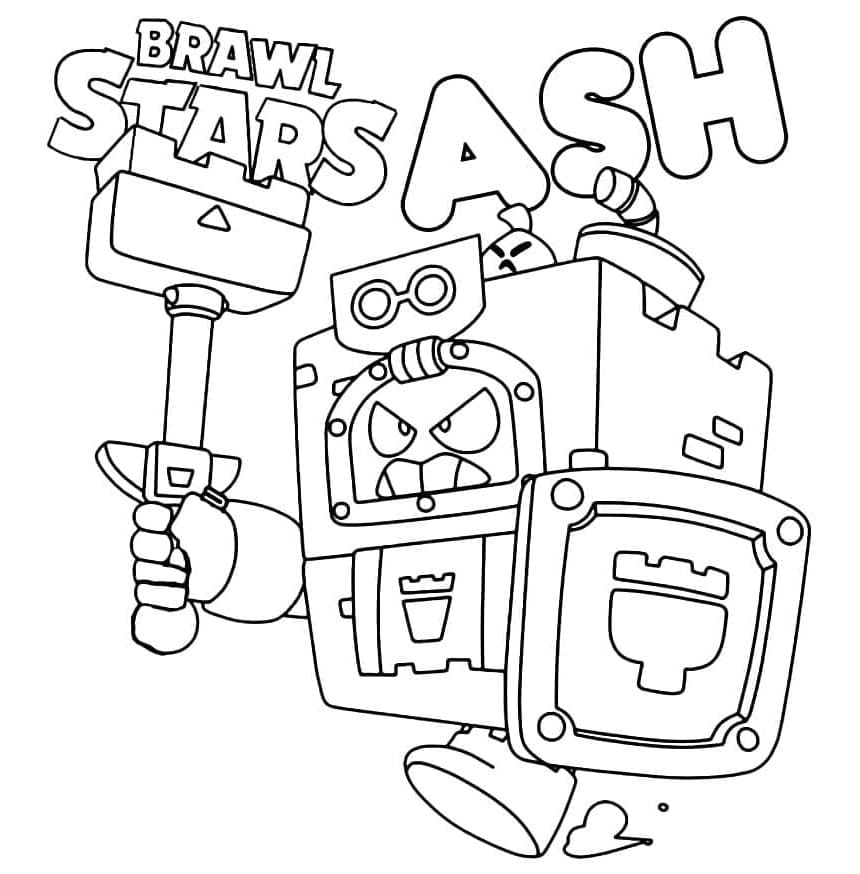 Ash a Brawl Stars fargelegging