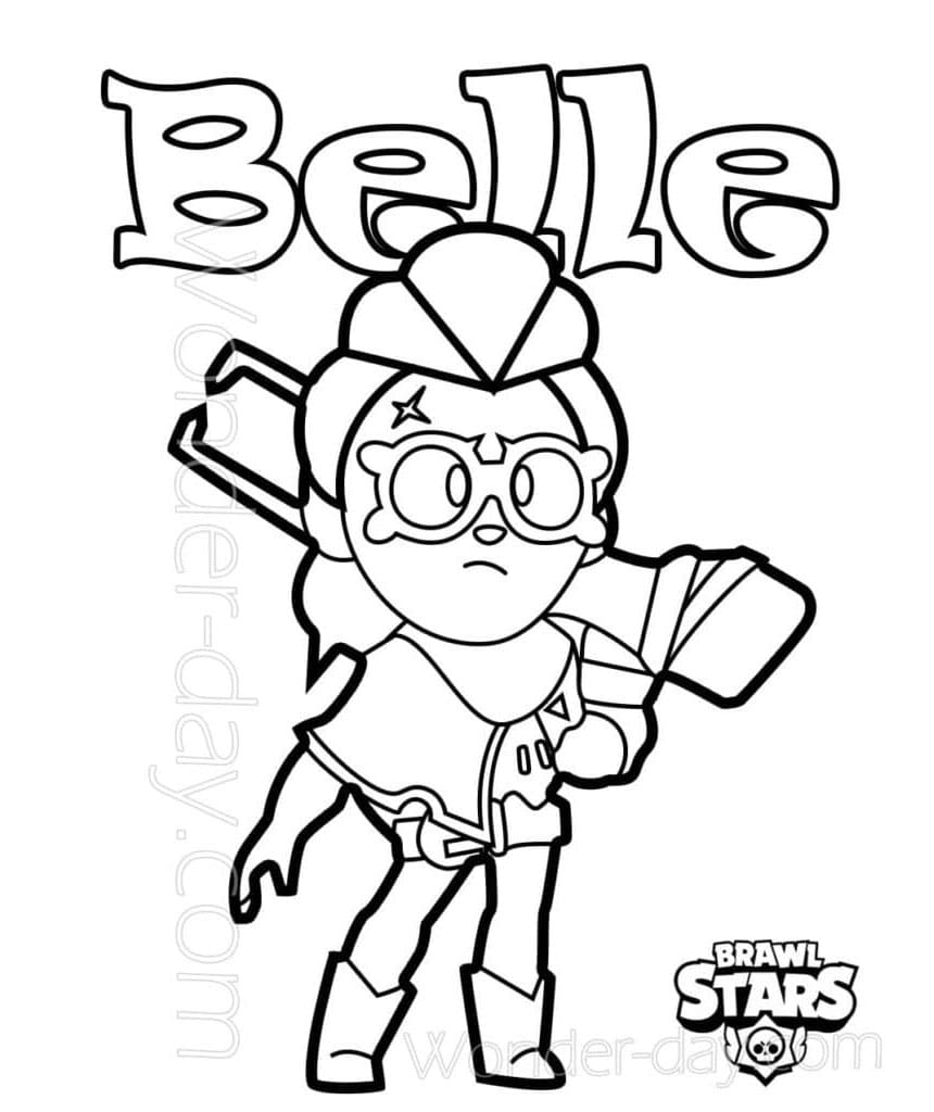 Belle a Brawl Starsban fargeleggingsside