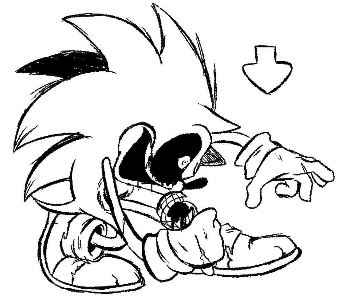 Evil Sonic Exe fargeleggingsside