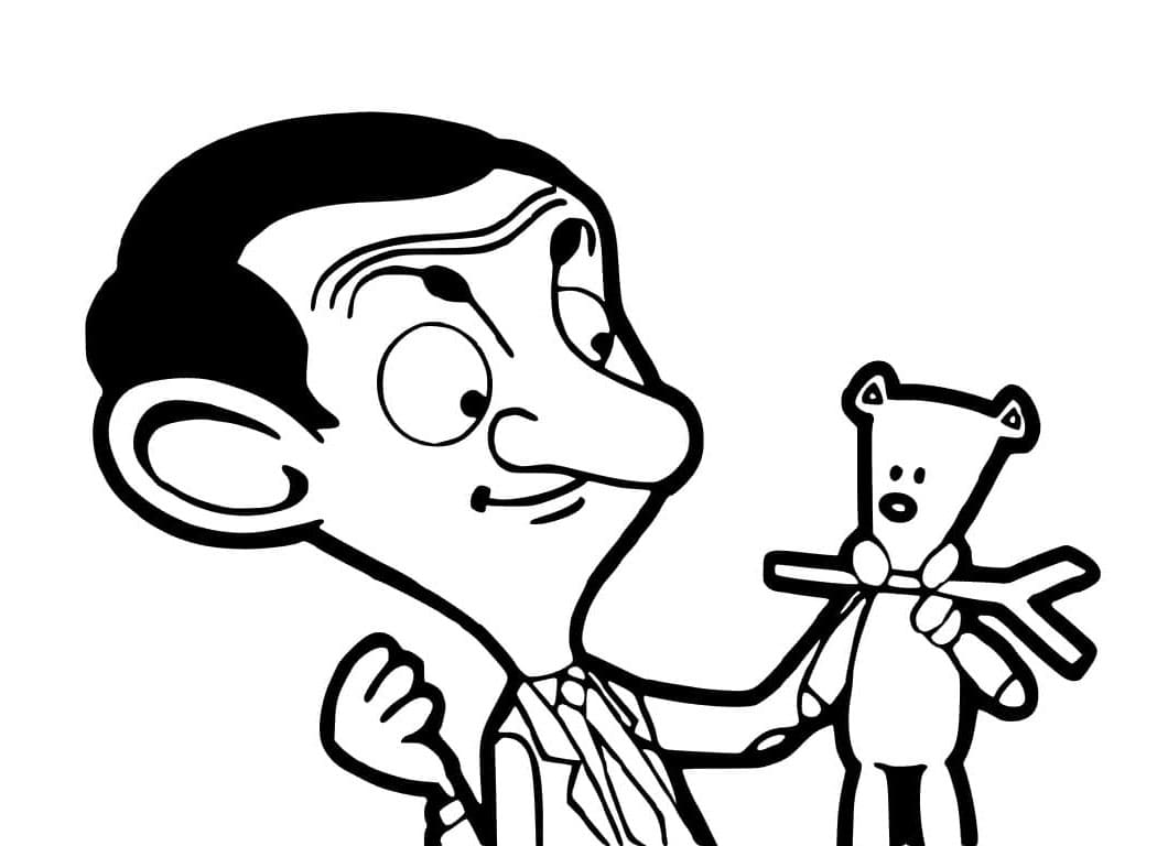 Gratis Mr Bean-bilde fargelegging