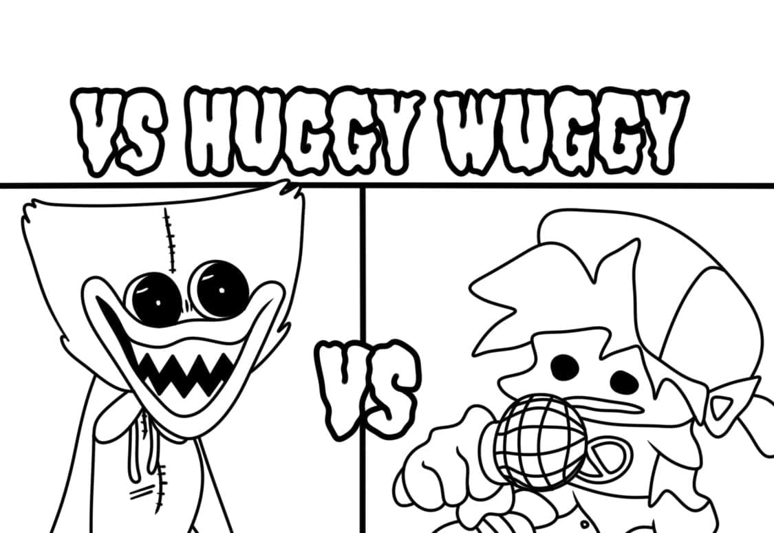 Huggy Wuggy vs Fnf fargeleggingsside