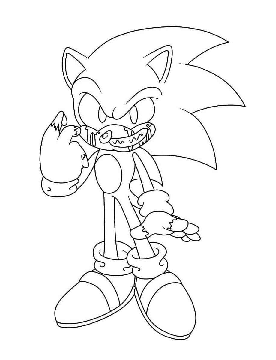 Kul Sonic Exe fargeleggingsside