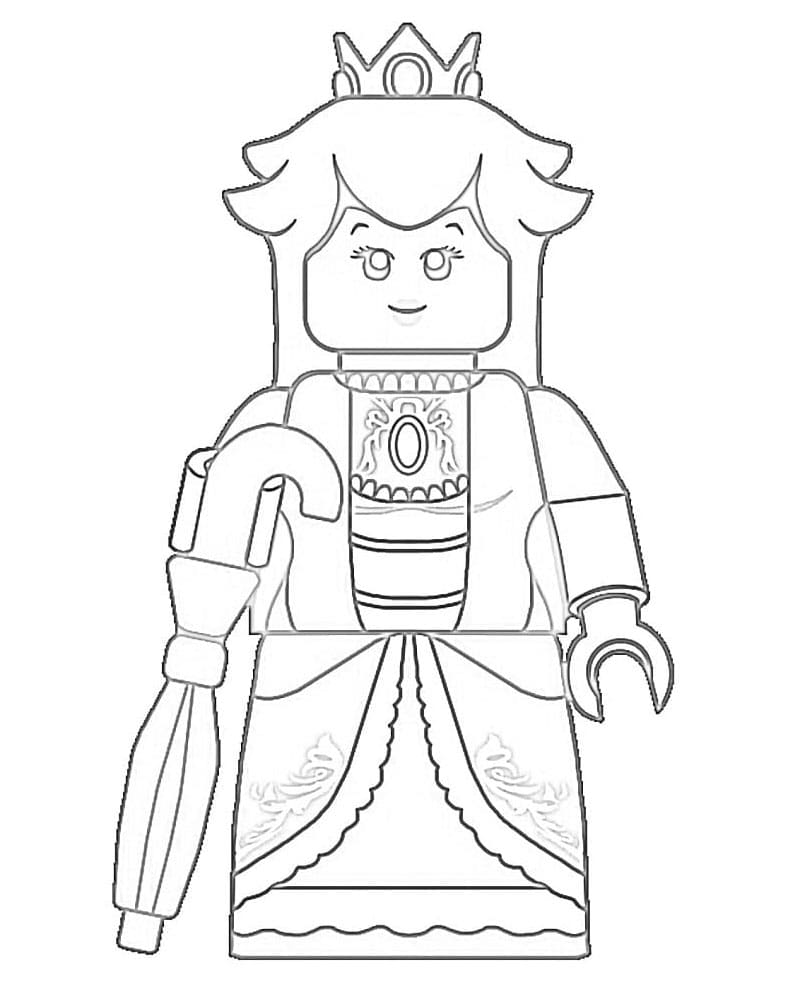 Lego Prinsesse Peach fargelegging