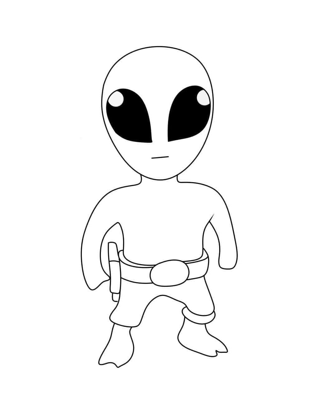 Stumble Guys Alien fargelegging