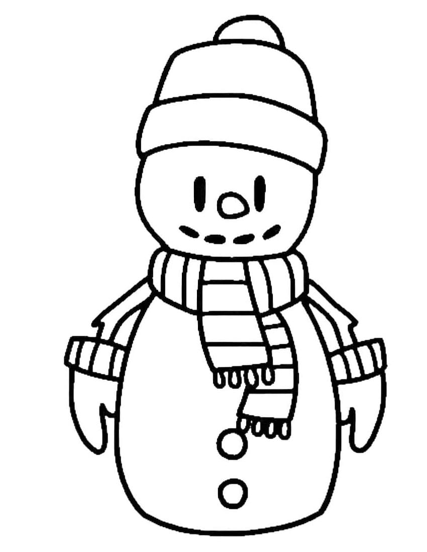 Stumble Guys Snowman fargelegging