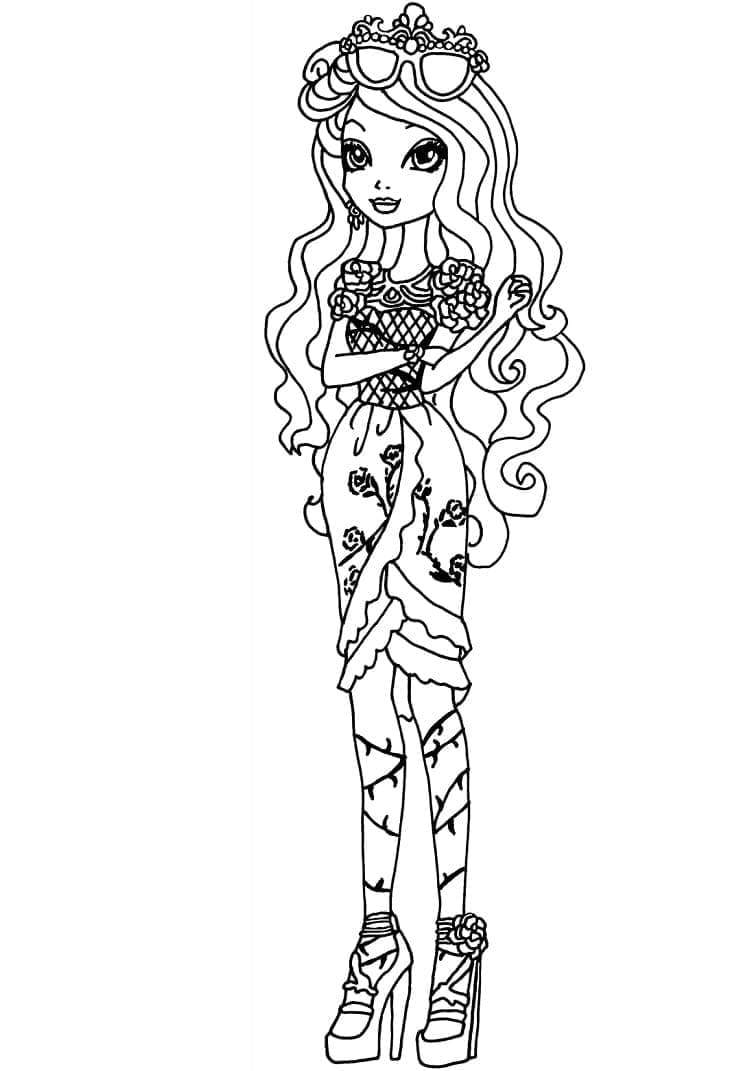 Briar skjønnhet fra Ever After High fargelegging