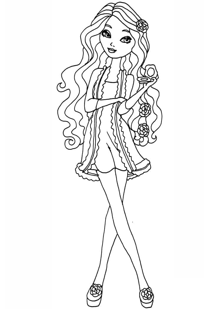 Briar skjønnhet i Ever After High fargelegging