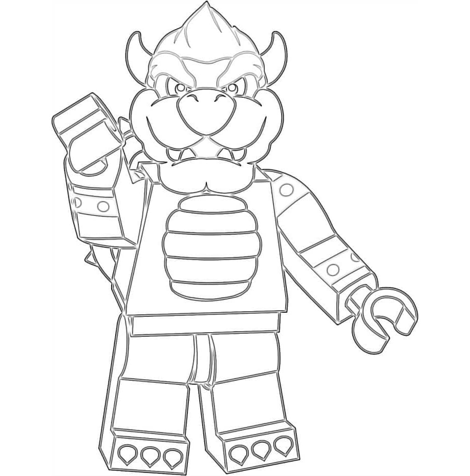 Lego Bowser fargelegging