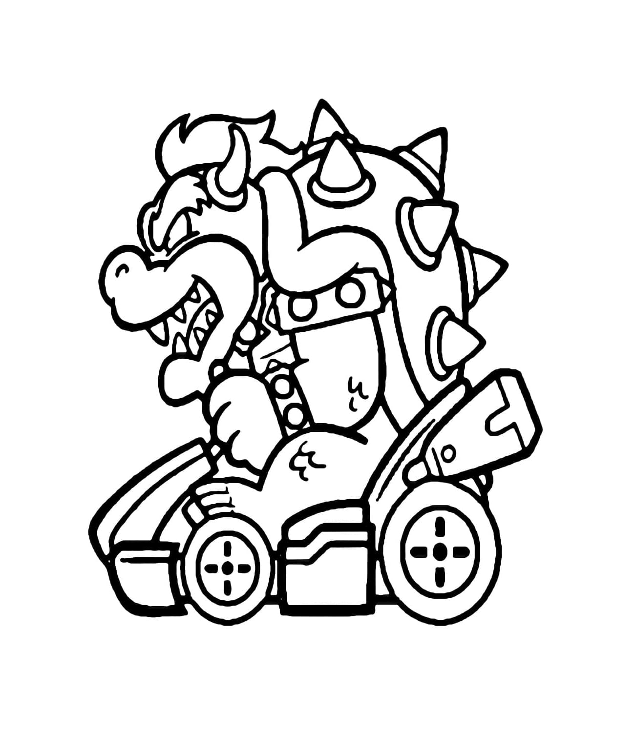 Mario Kart Bowser fargelegging