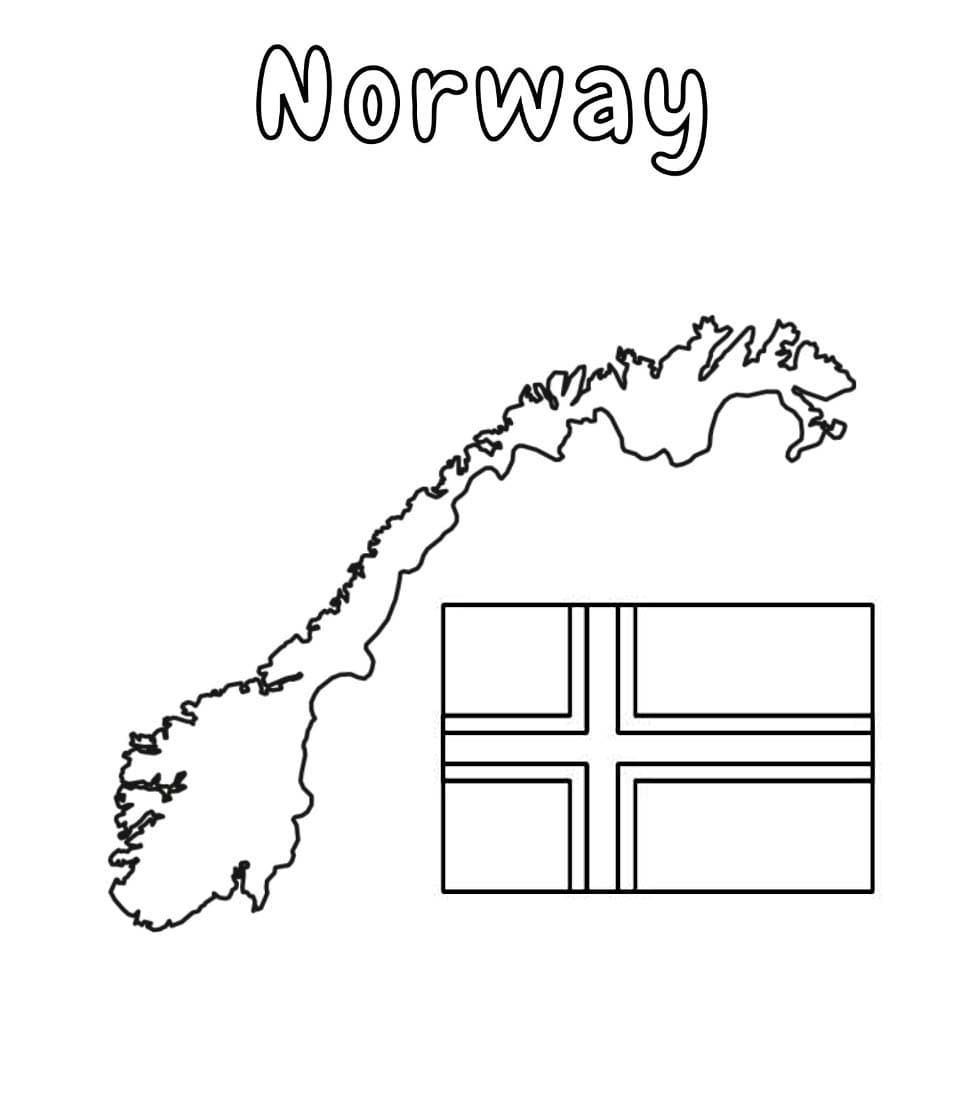 Norge fargelegging