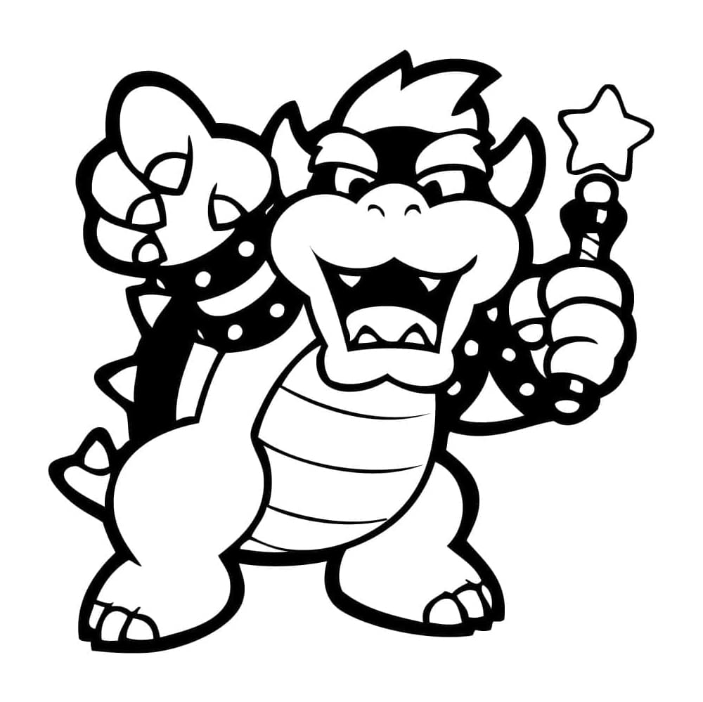 Søt Bowser fargelegging