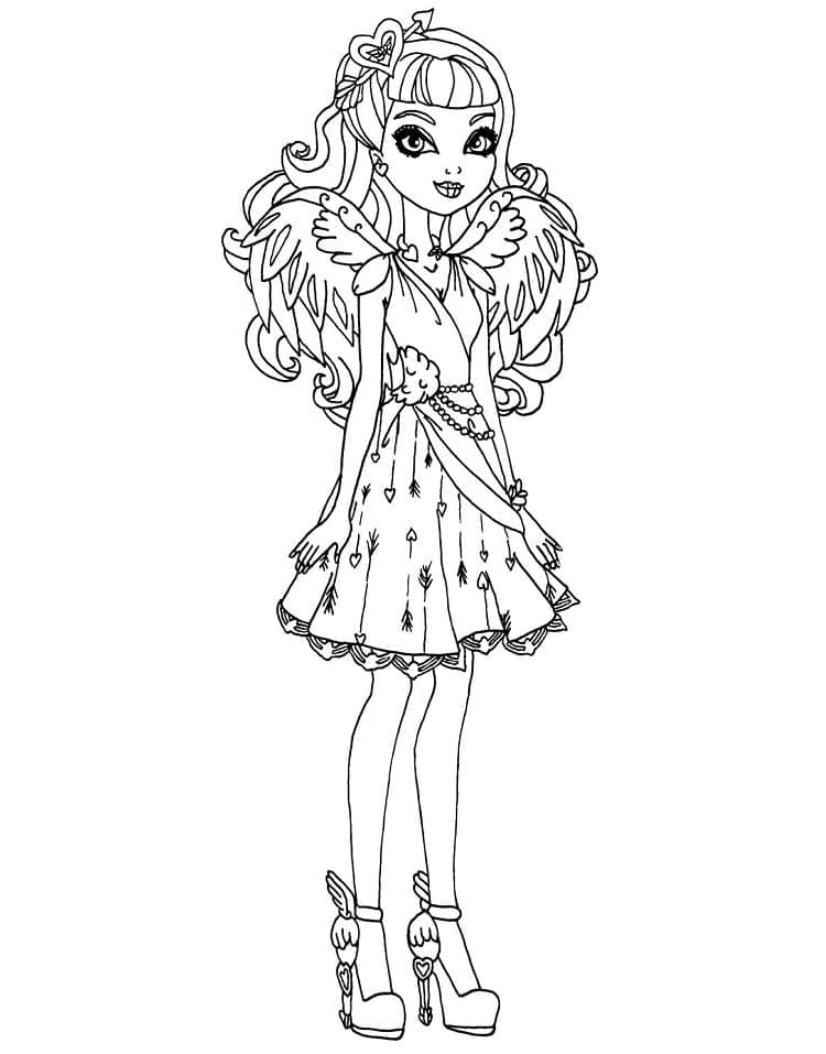 Søt jente Ever After High fargelegging