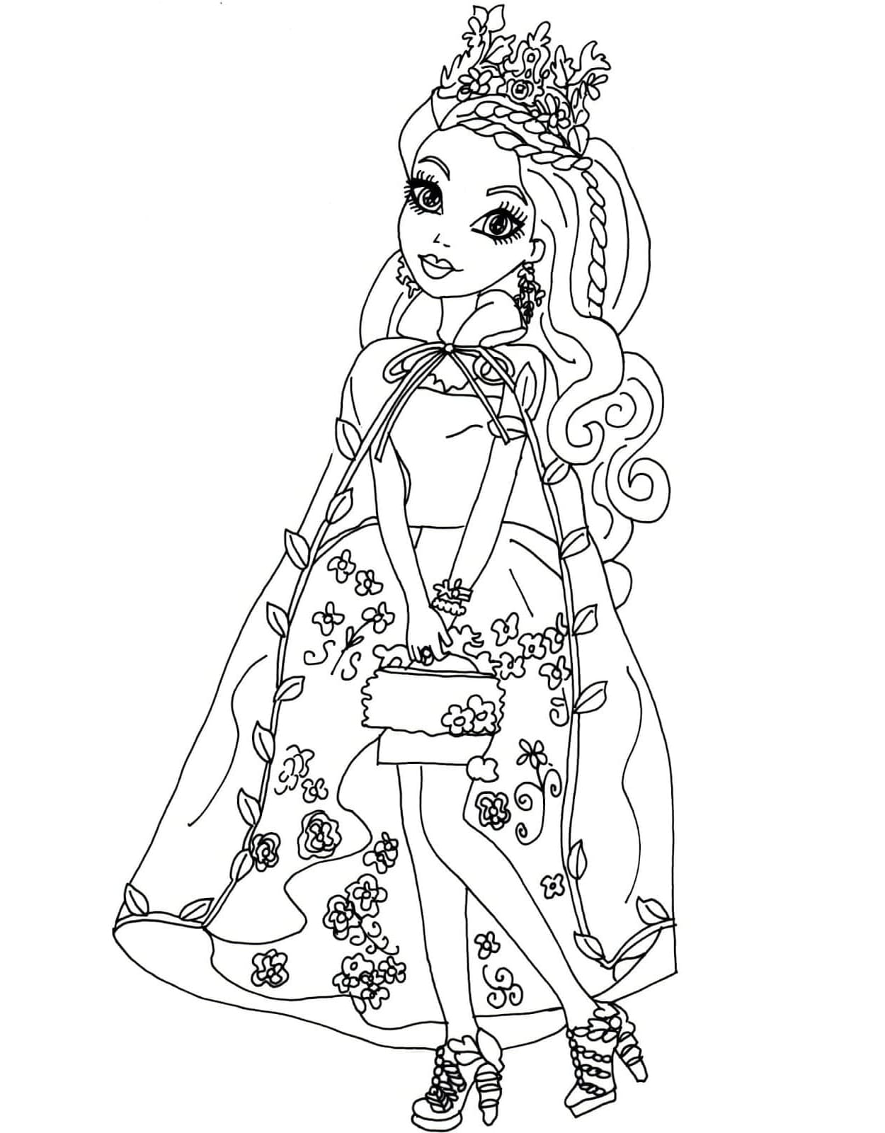 Tegning av Ever After High fargelegging