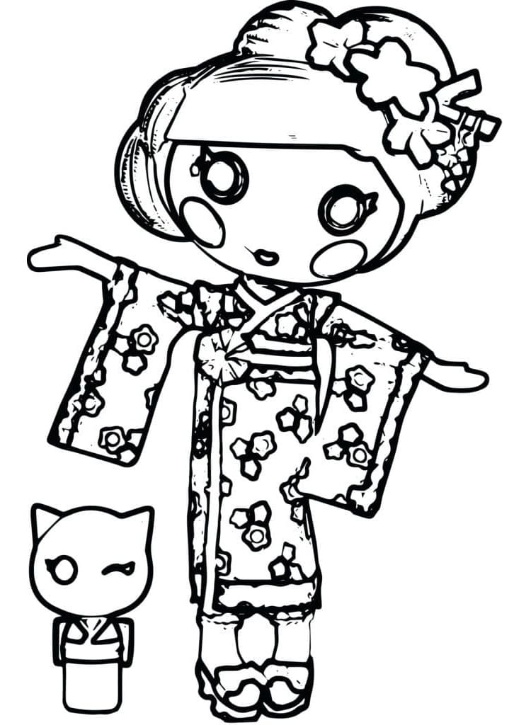 Yuki Kimono Lalaloopsy fargelegging